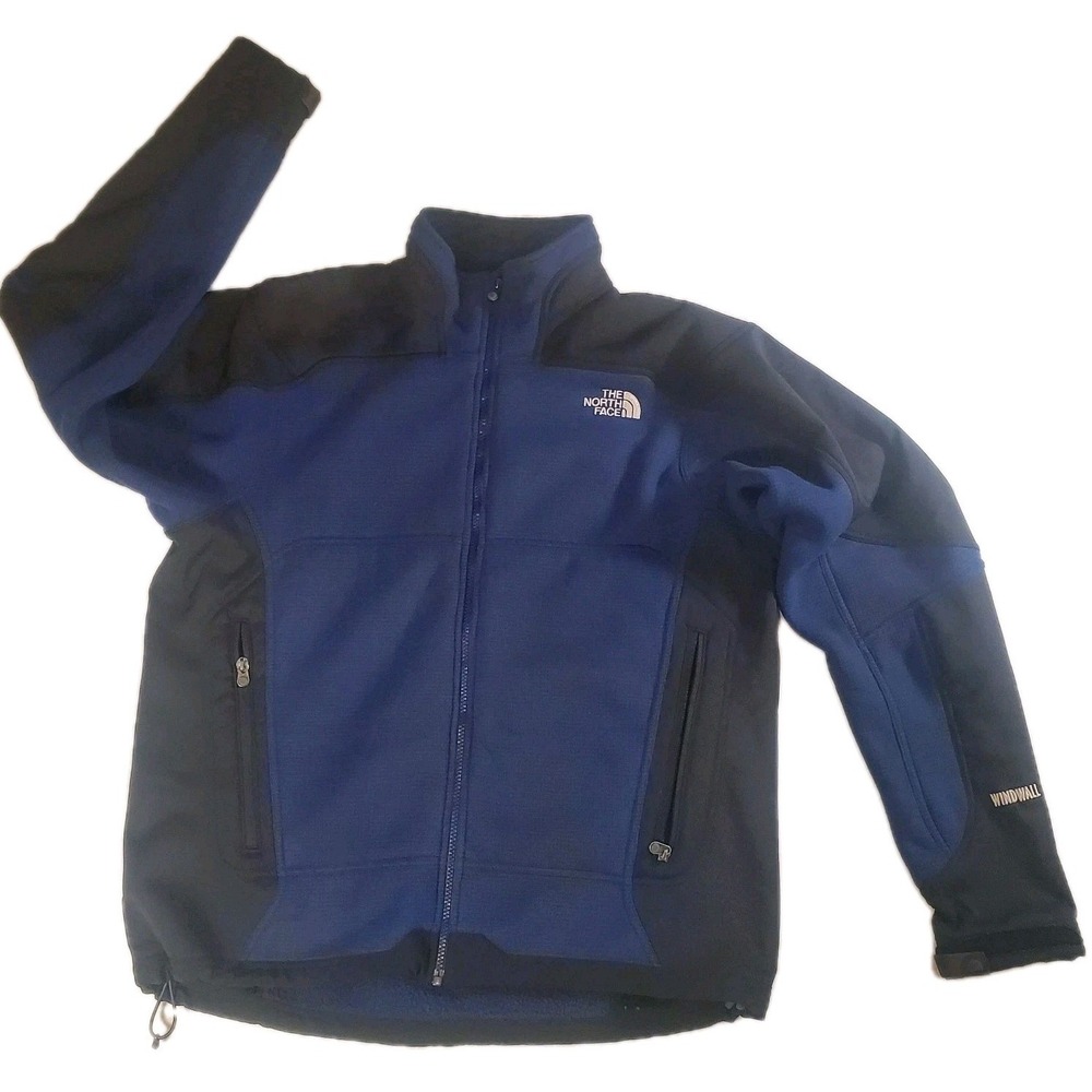 THE NORTH FACE WINDWALL MENS Large KNIT Polartec FLEECE SOFT SHELL Full Zip